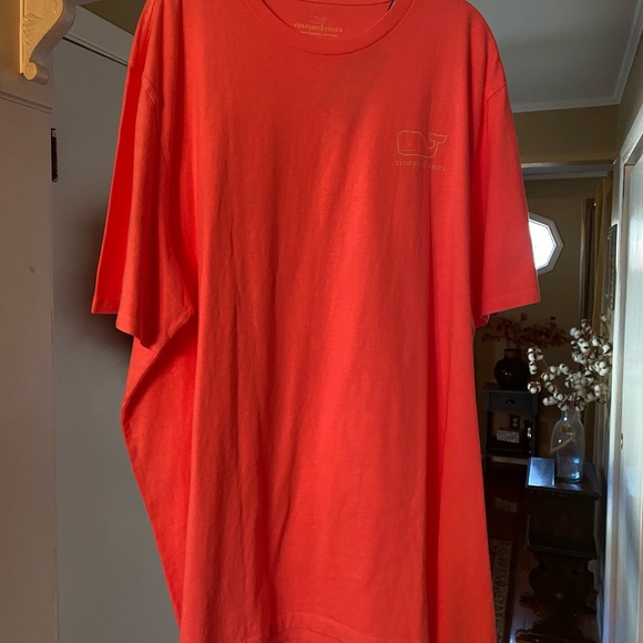 NWT Mens Vineyard Vine Whale short sleeve tee pink white XXL - Picture 7 of 7